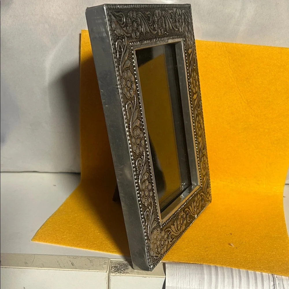 Elegant Silver Floral Wall Frame